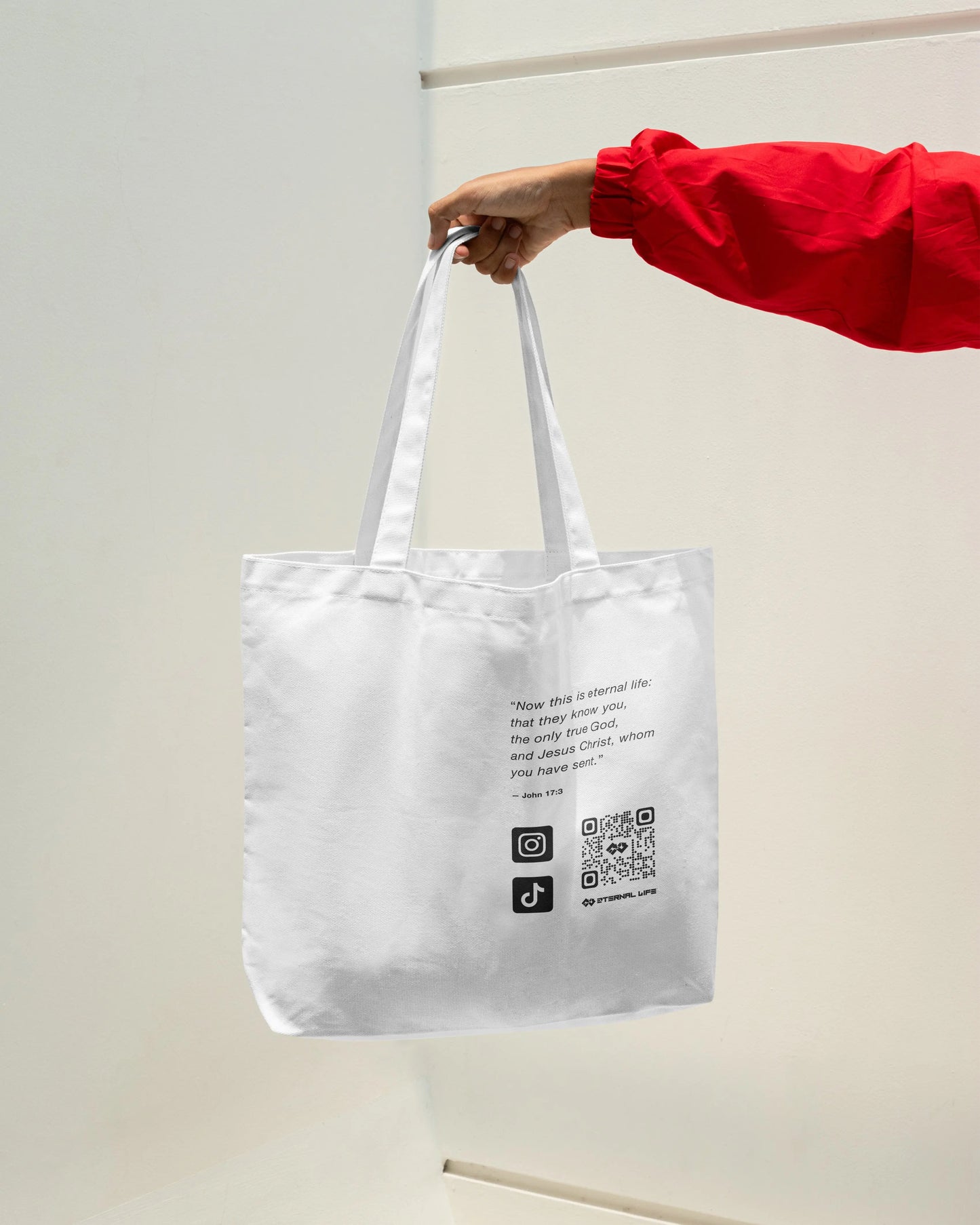Classic Tote Bag | ELA Originals - (White) ETERNAL LIFE APPAREL