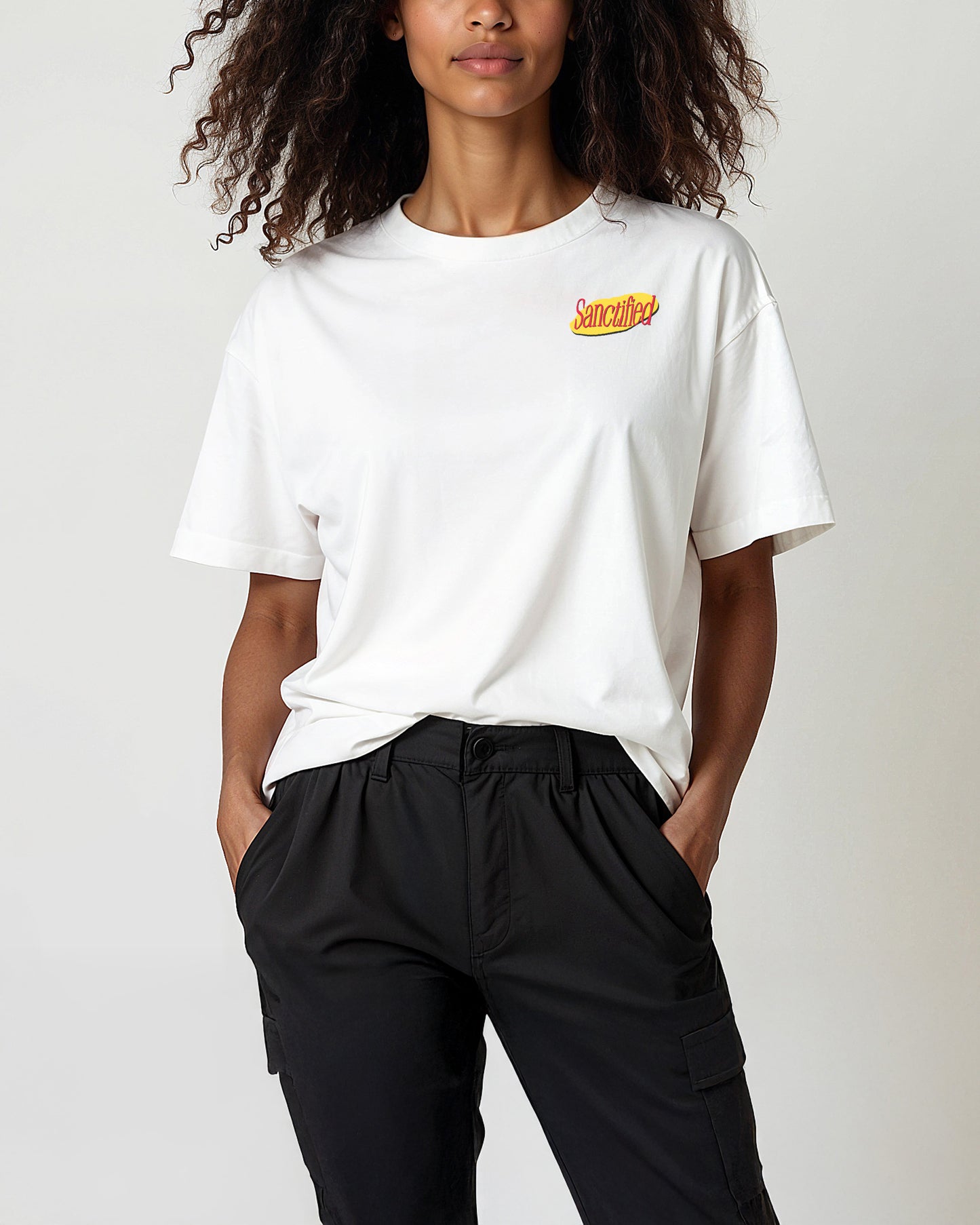 Drop Shoulder Tee | Sanctified (LIGHT)