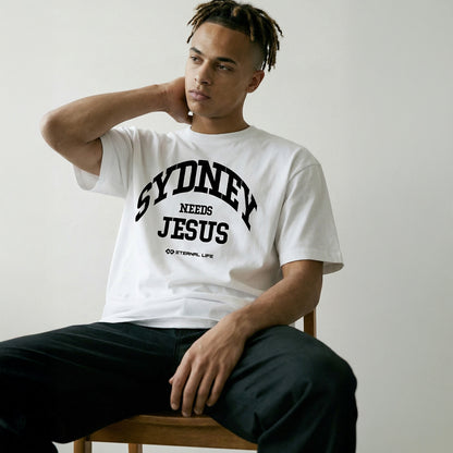 Drop Shoulder Tee | SYDNEY (WHT)