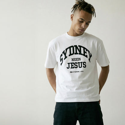 Drop Shoulder Tee | SYDNEY (WHT)