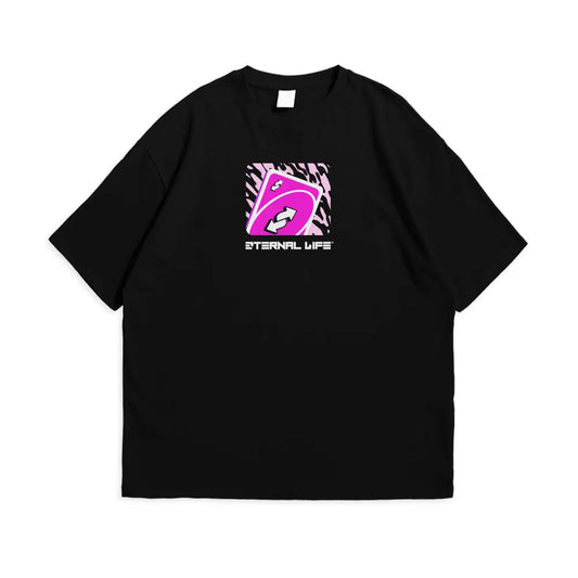 Oversize Tee | CounterEvil (FUSHIA) Printify