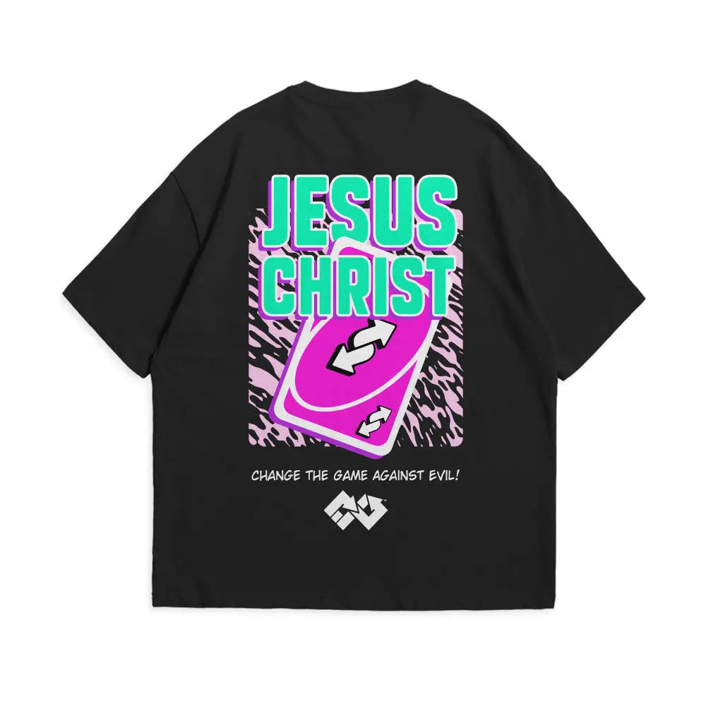 Oversize Tee | CounterEvil (FUSHIA) Printify