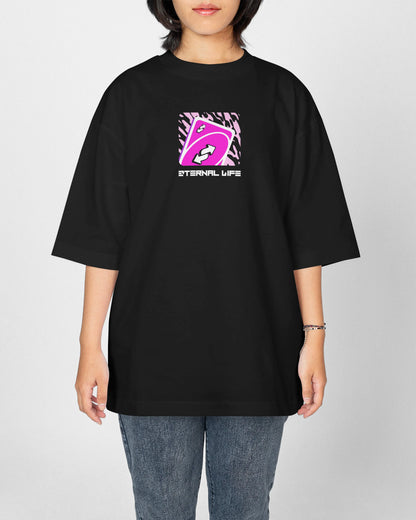 Oversize Tee | CounterEvil (FUSHIA) Printify