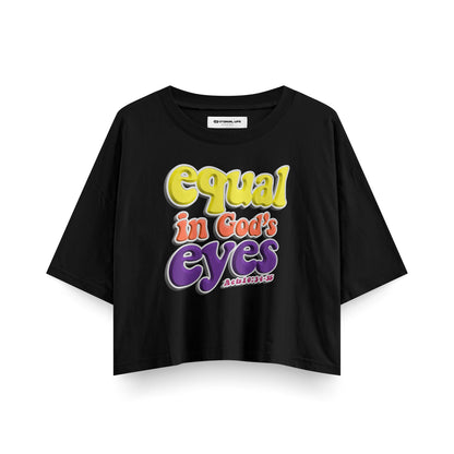 Cropped Tee | Equal (Yellow) Printify