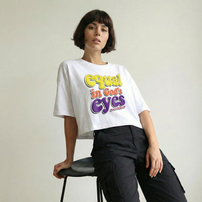 Cropped Tee | Equal (Yellow)