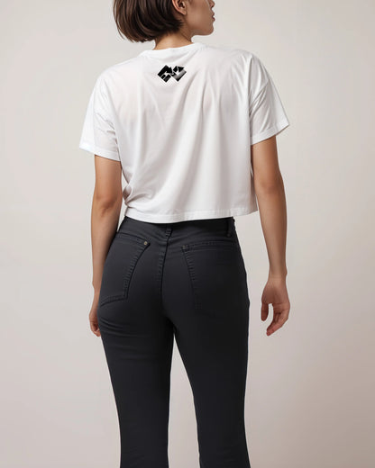 Cropped Tee | Equal (Yellow) Printify