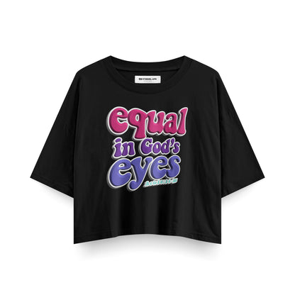 Cropped Tee | Equal (Berry) Printify