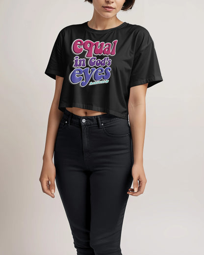 Cropped Tee | Equal (Berry) Printify