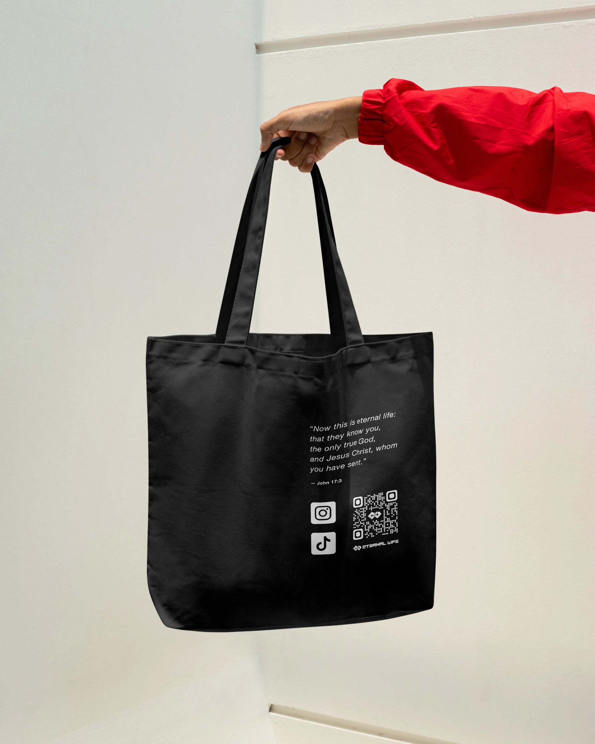 Classic Tote Bag | ELA Originals - (Black) ETERNAL LIFE APPAREL