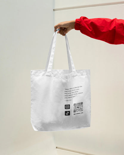 Classic Tote Bag | ELA Originals - (White) ETERNAL LIFE APPAREL