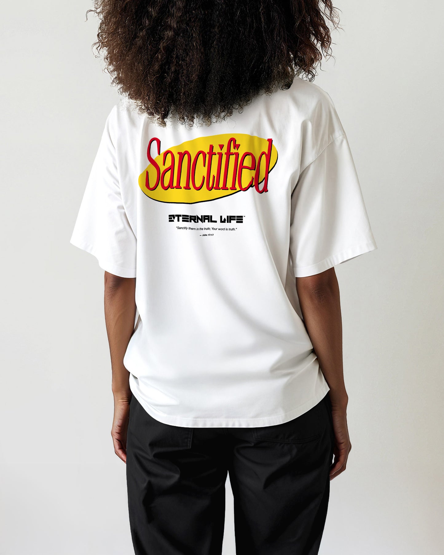 Drop Shoulder Tee | Sanctified (LIGHT)