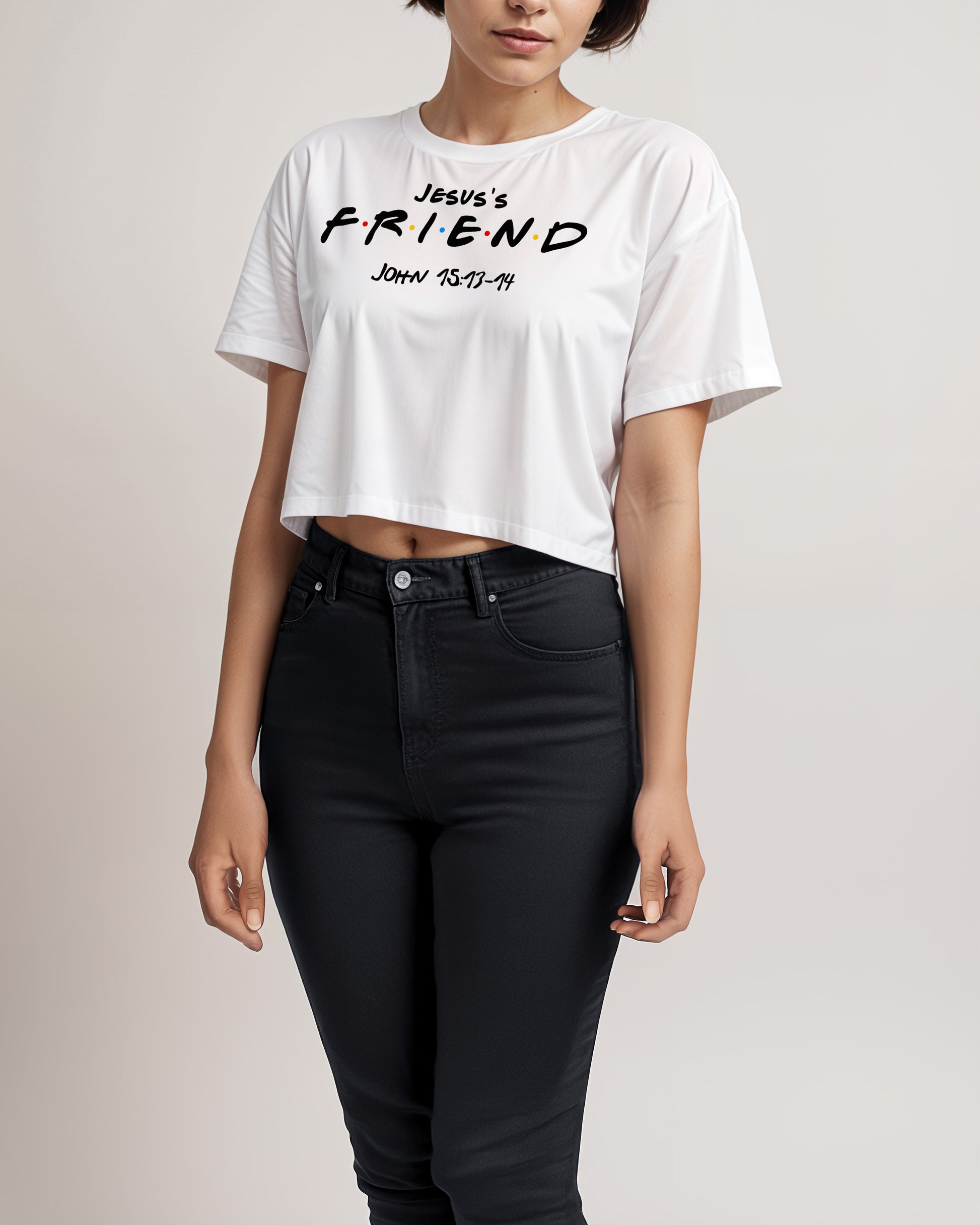 Cropped Tee | JESUS'S FRIEND Printify
