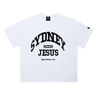 Drop Shoulder Tee | SYDNEY (WHT)