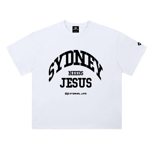 Drop Shoulder Tee | SYDNEY (WHT)