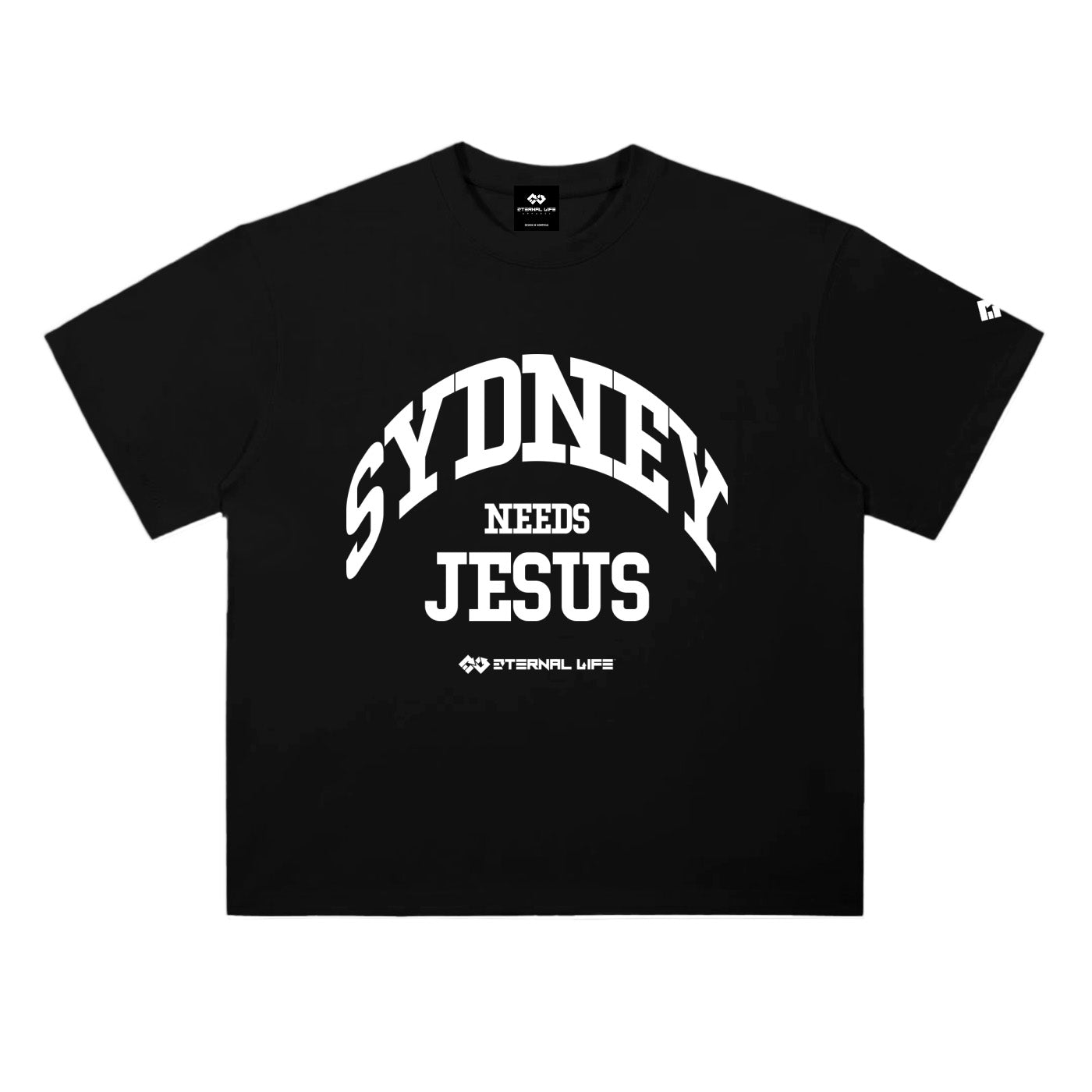 Drop Shoulder Tee | SYDNEY (BLK)