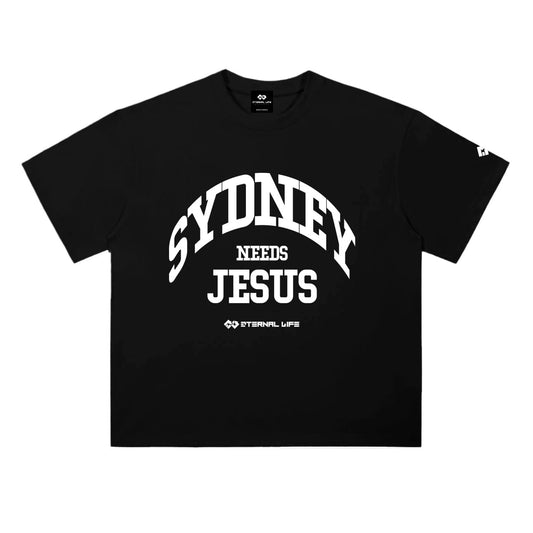 Drop Shoulder Tee | SYDNEY (BLK)